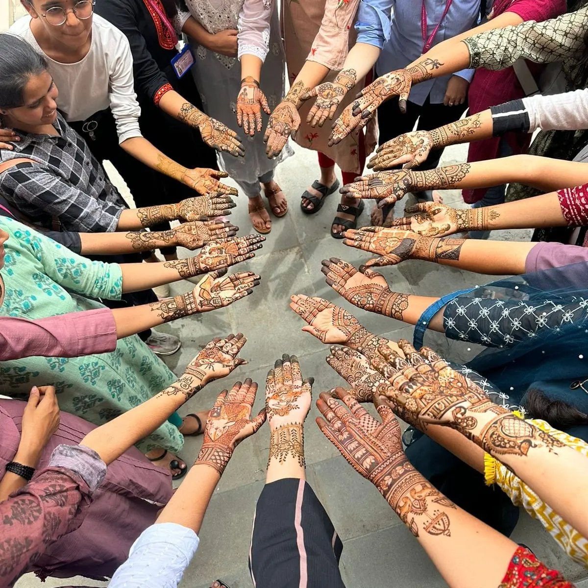 A mehandi competition organised by the college - Official Website of  Government Ayurvedic College Patiala